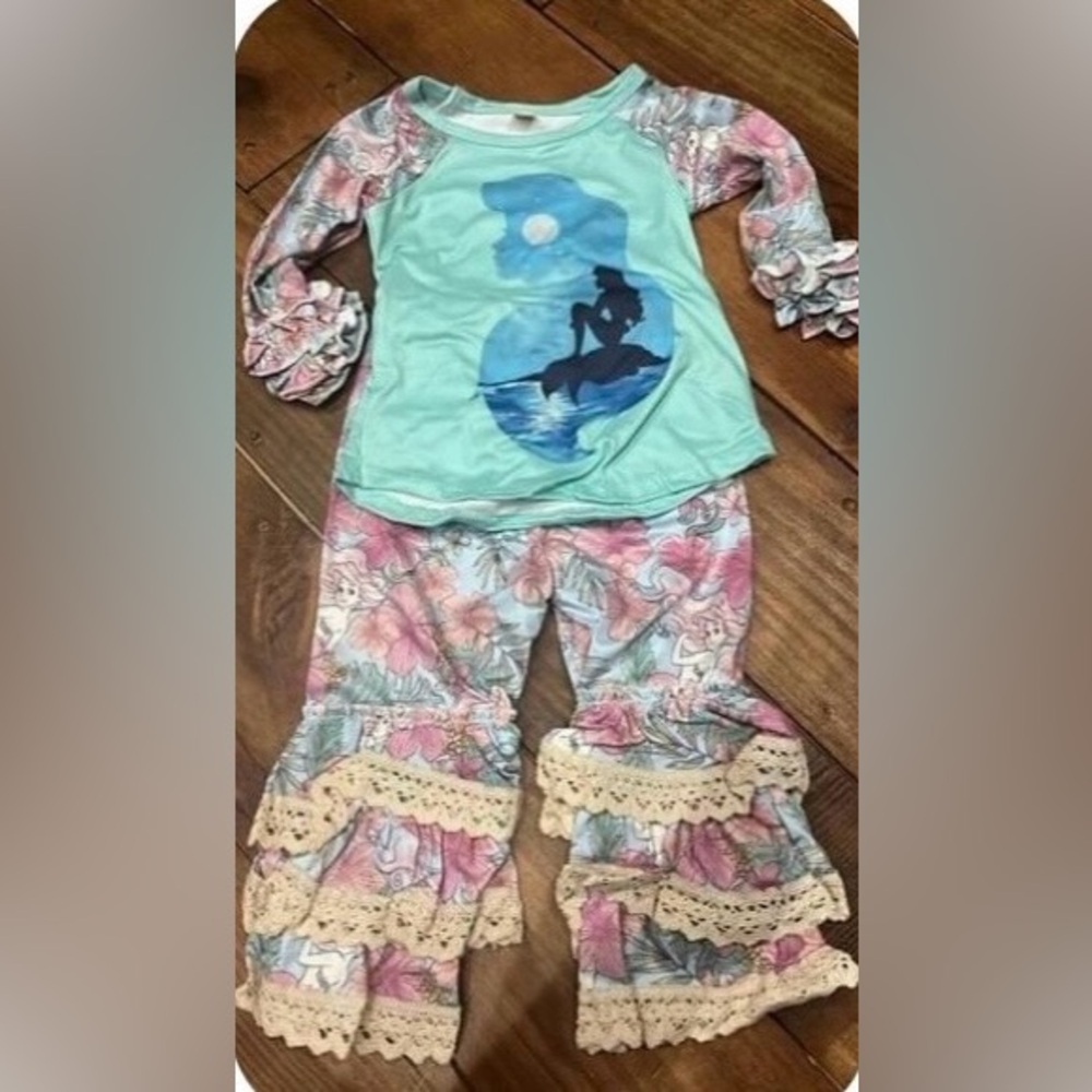 Little Mermaid ruffle outfit